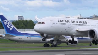 ANA JAL787-8 SP　テイクオフ＆タッチダウン【 伊丹空港32L 】