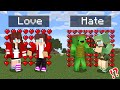 JJ Love and Mikey Hate in minecraft!