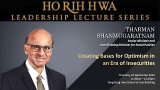 SMU Ho Rih Hwa Lecture: Senior Minister Tharman Shanmugaratnam | 22 Sep 2022 (Q&A)