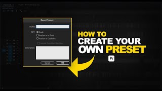 How To Create your OWN Transition Presets in Premiere Pro - Tutorial