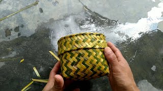 Bamboo basket making|| How to make a bamboo basket|| Making bamboo craft|| Nagaland 💖
