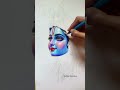 kanha ji colourful drawing 🦚💖… krishna kanha kanhaiya art drawing colour viralvideo