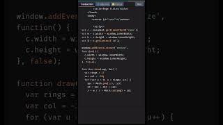Create Colorful Flower with HTML Canvas | HTML5 Canvas Tutorial #shorts #coding #JavaScript