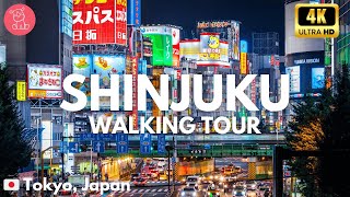 Shinjuku 🇯🇵 Tokyo, Japan🚶🏻‍♂️Walking Tour 4K HD