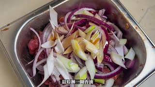 在家做老北京炙子烤肉  Cook old Beijing Zhizi BBQ at home 还原老味道#food #foodie #cooking #delicious