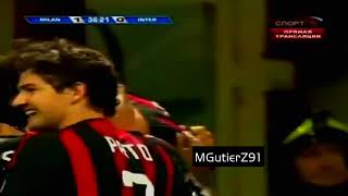 (RELATO DE FERNANDO PALOMO) Primer gol de ronaldhino en AC Milan (28-09-2008)