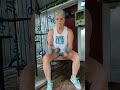 Seated bent over rear delts exercise x 100 reps