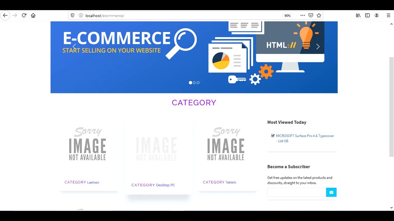 E-commerce Website | Php Source Code | College Projects - YouTube