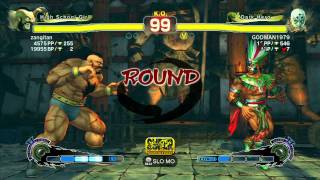 Zangitan (Zangief) vs GODMAN1979 (El Fuerte) - SSF4 Arcade Edition Xbox Live Ranked Match