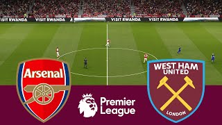 Arsenal 0 vs 2 West Ham United Match Highlights - Video Game Simulation PES 2021