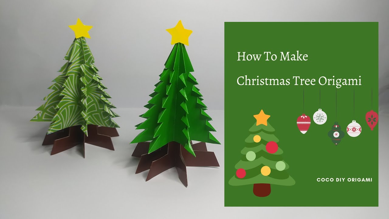 3D Paper Christmas Tree | How To Make A 3D Paper Xmas Tree DIY Tutorial ...