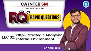 02 Chp 3. Strategic Analysis | Rapid Questions Batch | CA Inter SM Jan25 | CA Amol Jain