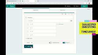 Creating a Maths quiz using Microsoft Forms