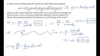 Waves: Basic Quantities. Level 2, Example 3