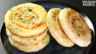 DELICIOUS Scallion Pancakes For Breakfast, I've been doing it for 30 years, it has never misled me!