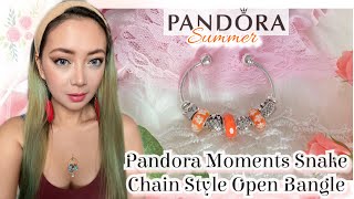 Pandora Summer Design: Pandora Moments Snakechain Open Bangle
