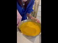 super big pudding｜mix mango puree 夢のバケツプリンを作ってみたら... vlog【卑しい女子】 shorts