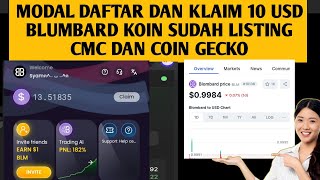 AIRDROP BLUMBARD PER TOKEN BLUMBARD 1 DOLLAR DAFTAR DAN KLAIM 10 USD