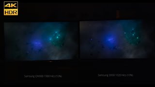 Samsung QN90B vs S95B HDR Low Light Performance