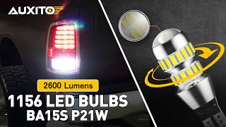 AUXITO 2600 Lumens 1156 LED Bulbs BA15S P21W 7506 for Backup Reverse Light Bulb