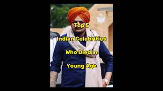 Famous Indian Celebrities Who Died In Young Age #shorts #youtube