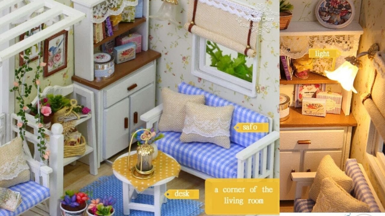 Miniature Dollhouse Diy Miniature Doll House Making Assembling Crafts