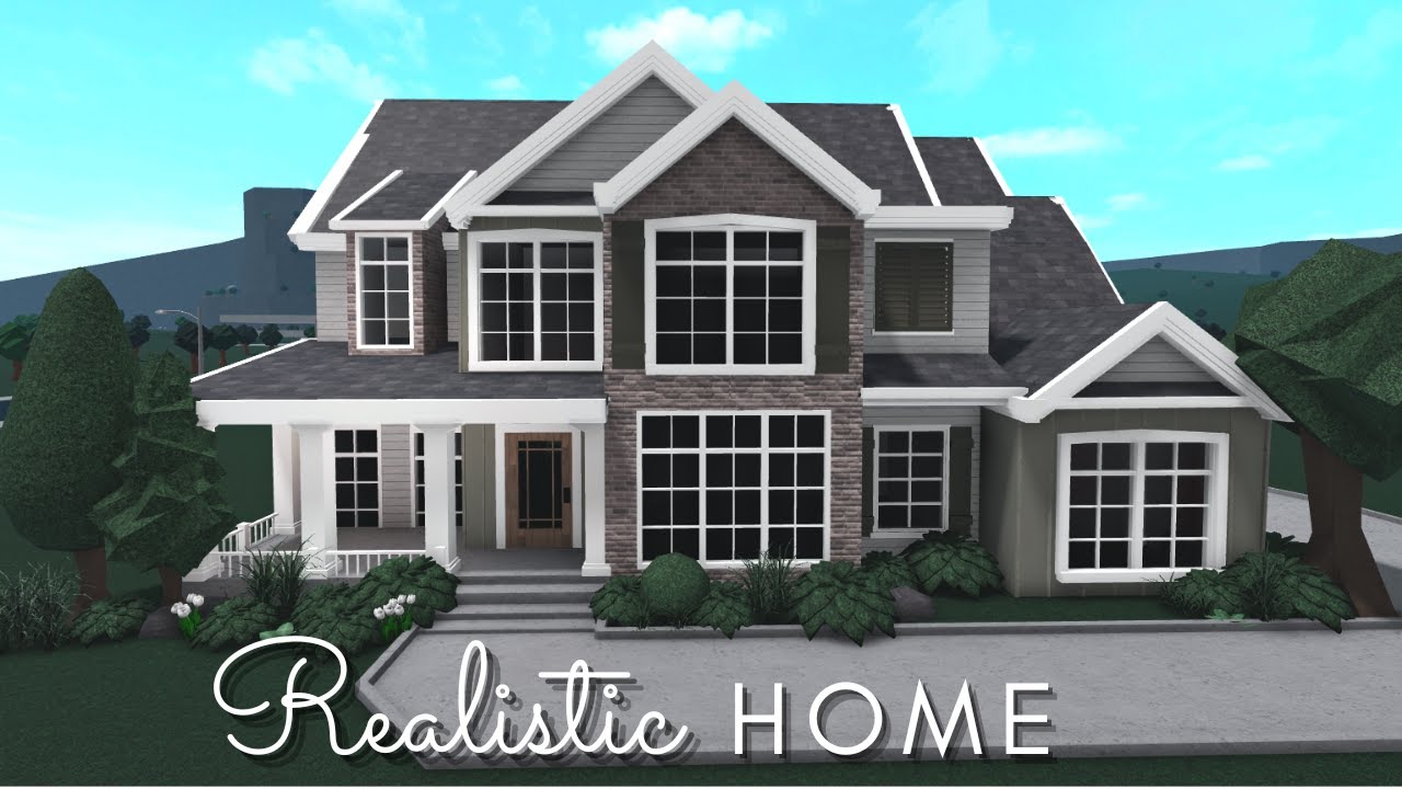 Bloxburg Realistic Home House Build Roblox Postgray Bloxburg Realistic Home House Build Roblox Postgray
