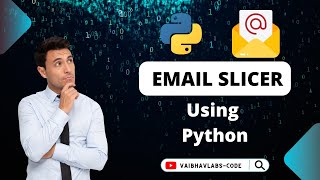 Email Slicer using python || Python project || #python #coding