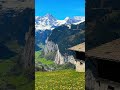 The most beautiful valley #switzerland #youtubeshorts #nature #travel #spring #lauterbrunnen