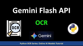 Gemini Flash API 2.5 - OCR Tutorial in Python