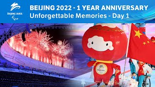 Beijing 2022 - 1 Year Anniversary: Unforgettable Memories of Day 1 | Paralympic Games