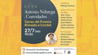 Sarau de poesia rimada e cordel com Antônio Nóbrega