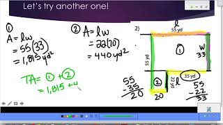 7 area of L shapes