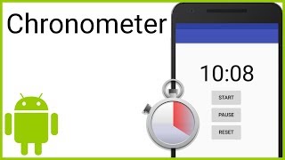 Chronometer / Stopwatch with Start, Pause, Resume, Reset - Android Studio Tutorial