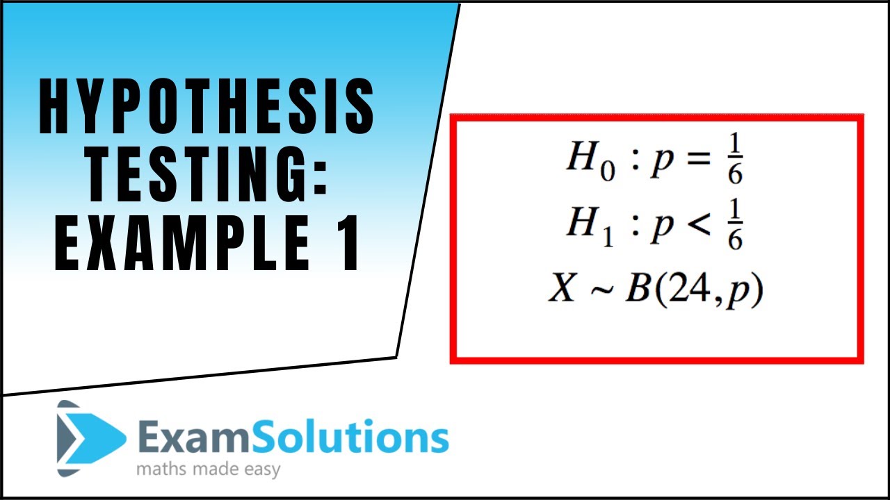 Hypothesis Testing (Binomial Distribution Proportion) - Example 1 ...