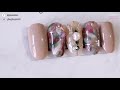 ginanail水波暈染層次石紋~ 晶彩殿堂natice甲油膠 美甲教學nailart ネイル