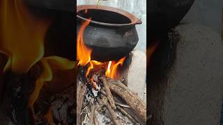 Cooking On Bonfire😃| #mustwatch #village #bonfire #cooking #traditional #shorts #koolxyz