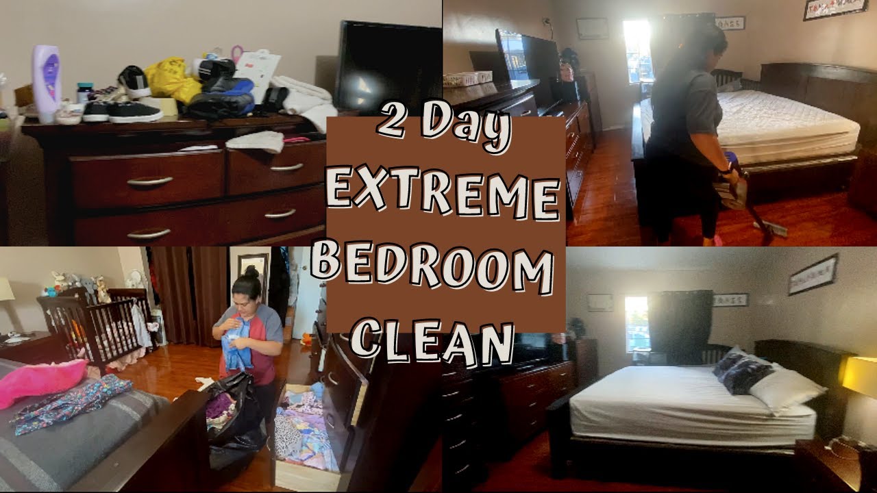A 2 Day Extreme Bedroom Clean Shocking After Results Clean