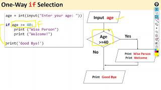 Python Programming : One-Way if Selection Statement