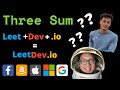 Three Sum LeetCode Question Explained | Two Pointer and Two Sum Solution