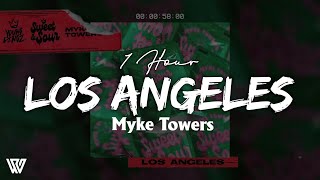 [1 Hour] Myke Towers - Los Angeles (Letra/Lyrics) Loop 1 Hour