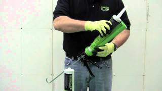 Applying Green Glue Noiseproofing Compound