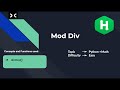 MOD Div in Python | [HackerRank] | Python | Beginner