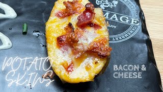 How To Make Restaurant Style Potato Skins with Bacon & Cheese