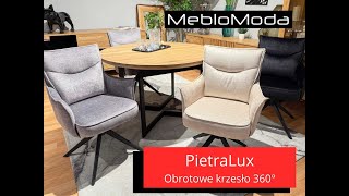 Ekskluzywne Obrotowe Krzesło PietraLux z mechanizmem powrotnym. Tkanina Vogue - 3 kolory MebloModa