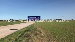 The village of Sabany (Saboniai) in Pasvalys (Lithuania) district where Jewish families once lived