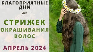 Лунный календарь СТРИЖЕК и ОКРАШИВАНИЯ волос на АПРЕЛЬ 2024!