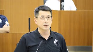 令和5年6月福井市議会定例会　7月5日本会議（一般質問２５）酒井良樹議員 手話通訳挿入