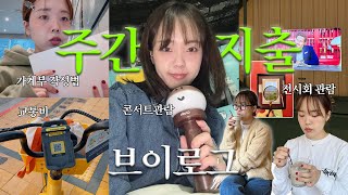 30대 프리랜서 여성의 주간 지출 VLOG💸ㅣ전시회 관람 • 크러쉬콘서트 • 가계부 쓰는법 • 교통비 • 식비 등