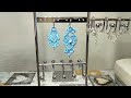 how to make a earrings on a embroidery machine. from fsl in the hoop . machine designs. earrings